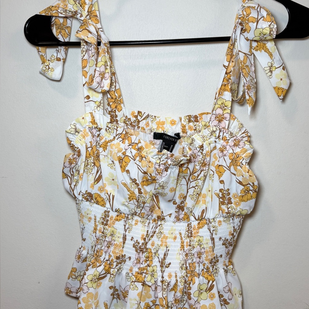 forever 21 crop flowy top